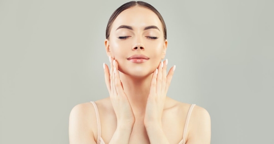 woman with soft skin